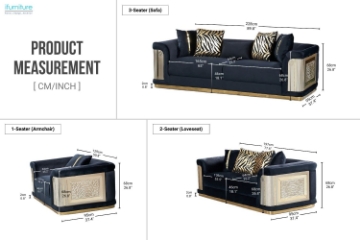 Picture of  ANCONA Velvet Armchair/Sofa Chair 