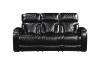 Picture of CALVIA Duo Motor Adjustable Headrest Reclining Sofa Range (Black) - Sofa with USB Port & LED Lighting + Cup Holders & Reading Lights (3RRC)