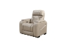 Picture of CALVIA Duo Motor Adjustable Headrest Reclining Sofa Range (Beige) - Armchair + Loveseat + Sofa Set