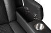 Picture of MONROSE Air Leather Dual Motor Reclining Sofa Range (Black) - Armchair + Loveseat + Sofa Set