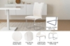 Picture of EDAN High Back Dining Chair with Powder Coating Base (Pearl White)