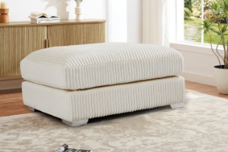Picture of WINSTON Corduroy Modular Sectional Sofa (Beige) - Ottoman Only	