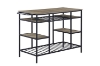 Picture of DARIO Kitchen Island with Metal Frame & Storage Shelves