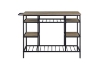 Picture of DARIO Kitchen Island with Metal Frame & Storage Shelves