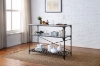 Picture of AUKFA Metal Frame Kitchen Island with Storage Shelves
