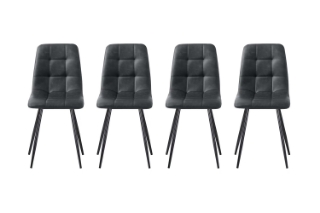 Picture of SAROTO Dining Chair (Charcoal) - 4 Chairs in 1 Carton