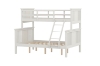 Picture of FORESTER Solid Wood Twin-Double Bunk Bed (White)