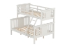 Picture of FORESTER Solid Wood Twin-Double Bunk Bed (White)