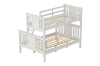 Picture of FORESTER Solid Wood Twin-Double Bunk Bed (White)