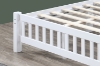 Picture of FORESTER Solid Wood Twin/Double/Queen Size Bed Frame(White) - Twin Size