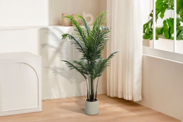 Picture of Artificial Potted Areca Palm Plant - H47"