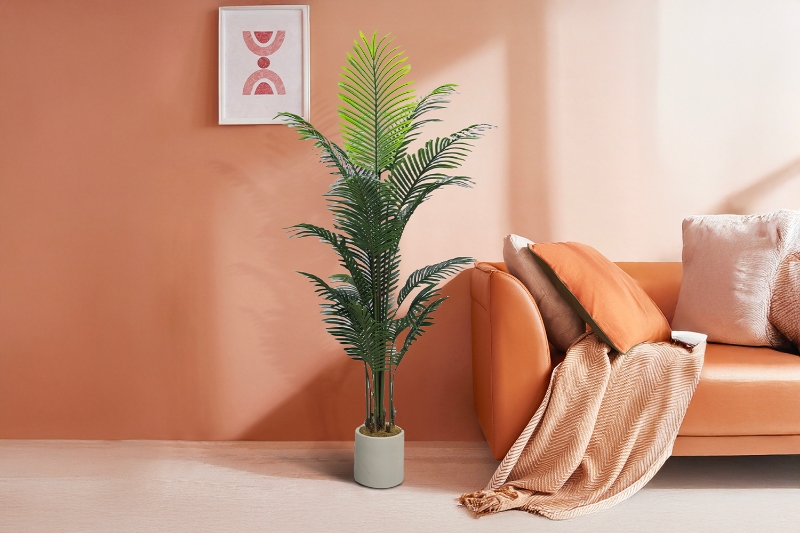 Picture of Artificial Potted Areca Palm Plant - H71" 