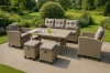 Picture of ALBANY 3+1+1 Wicker Dining Outdoor Sofa Set 