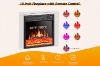 Picture of GRACIE 58.5" TV Stand with Electric Fireplace & Charging Station (White)