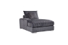 Picture of WINSTON Corduroy Modular Sectional Sofa (Grey) - Left Facing Chaise