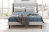 Picture of SONOMA Fabric Bed Frame (Light Grey) - Queen