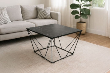 Picture of CUBE 25.6" Clear Glass Top Coffee Table