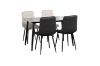 Picture of SAROTO 51" Sintered Stone Top 5PC Dining Set (Matte Grey Table)
