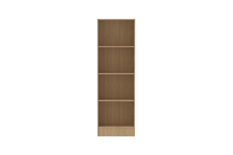 Picture of MOOK 71"x22.5" 4-Tier Bookshelf (Light Oak)