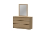 Picture of MOOK 3PC/4PC/5PC Bedroom Combo Set in Queen Size (Light Oak)