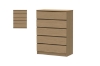 Picture of MOOK 3PC/4PC/5PC Bedroom Combo Set in Queen Size (Light Oak)