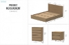 Picture of  MOOK Bedroom Combo Set in Queen Size - 3PC Combo (Light Oak)
