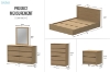 Picture of MOOK Bedroom Combo Set in Queen Size - 5PC Combo (Light Oak)