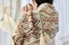 Picture of 377-002 Bohemian Knitted Throw Blanket with Tassels(67"x51")
