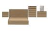 Picture of MOOK 3PC/4PC/5PC Bedroom Combo Set in Queen Size (Light Oak)