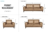 Picture of EASTWOOD Air Leather Sofa Range (Brown) - Loveseat+Sofa Set 