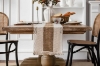 Picture of 376-004 Cotton-Edged Woven Table Runner/Bed Runner with Tassel - 94.5"x12"