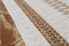 Picture of 376-005 Jute-Striped Woven Table Runner/Bed Runner with Tassel - 78.5"x12"