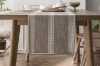 Picture of 376-008 Jacquard Geometric Pattern Table Runner/Bed Runner (Light Brown) -  94.5"x13"