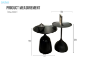 Picture of HIDA GOBLET Shaped Nesting Table Set (Black)