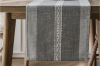 Picture of 376-010 Jacquard Geometric Pattern Table Runner/Bed Runner (Grey) -  94.5"x13"