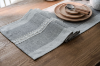 Picture of 376-010 Jacquard Geometric Pattern Table Runner/Bed Runner (Grey) -  94.5"x13"
