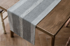 Picture of 376-010 Jacquard Geometric Pattern Table Runner/Bed Runner (Grey) -  94.5"x13"