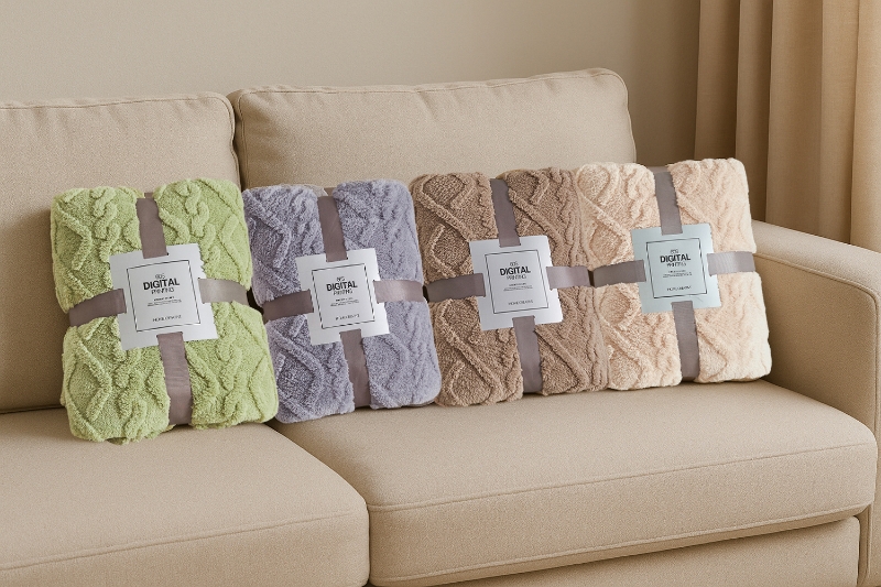 Picture of Soft Jacquard Pattern Blanket Multiple Colours (78.5"x59")