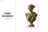 Picture of 374-002 Classic Roman Bust Sculpture Ornaments Character Figure Resin Sculpture (7"x12.5")
