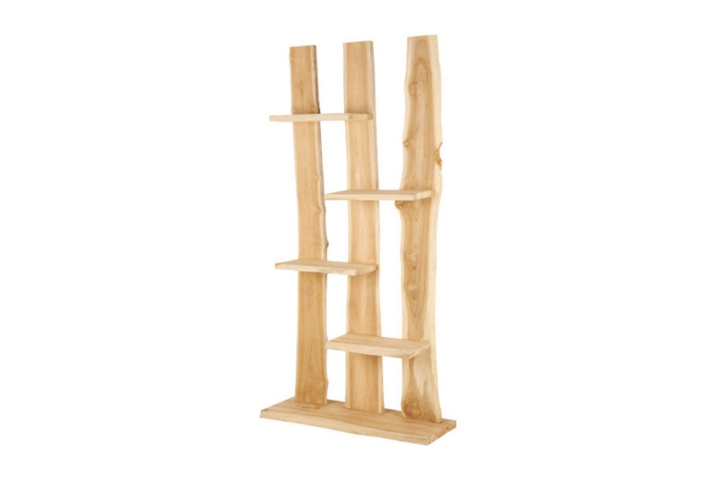 Picture of 650-007 39.5"x78.5" Handmade Teak Root 4-Tier Shelf
