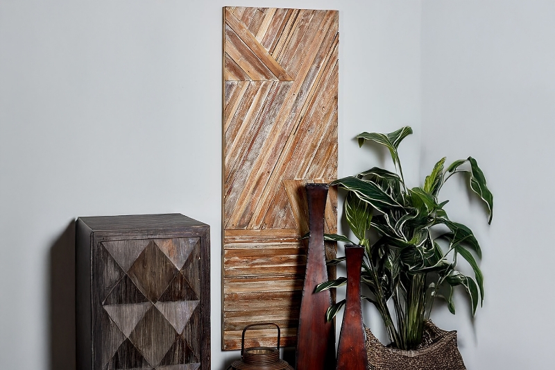 Picture of 650-022 Teak Root Home Wall Decor - Linear Wall Sculpture