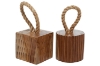Picture of 650-023 Teak Root Door Stopper - Set of 2