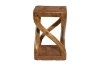 Picture of ROOTRA Handcrafted Teak Root Abstract Twist Side Table/Stool