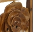 Picture of 650-018 Hand-carved Teak Root Flower and Leaf Wall Art - Set of 3