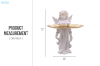 Picture of  374-003 Angel Statue Resin Figurine Sculpture with Jewelry Tray (5.5"x12")