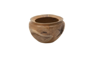 Picture of 650-016 D13" Teak Root Handmade Decorative Bowl 