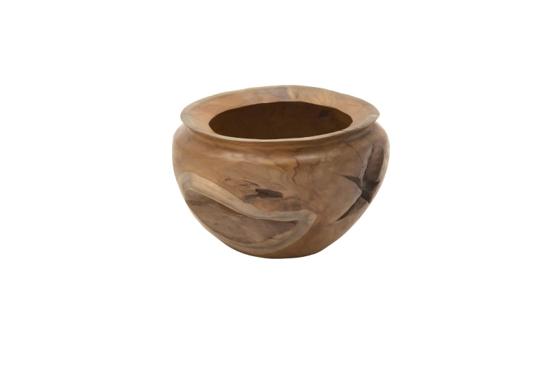 Picture of 650-016 D13" Teak Wood Handmade Decorative Bowl 