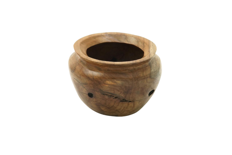 Picture of 650-017 D9" Teak Wood Handmade Decorative Bowl 