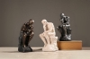 Picture of 374-006 Famous Thinking Man Resin Sculpture for Home and Office Decor - Sandstone