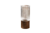 Picture of Striped Glass Vase with Wooden Base
